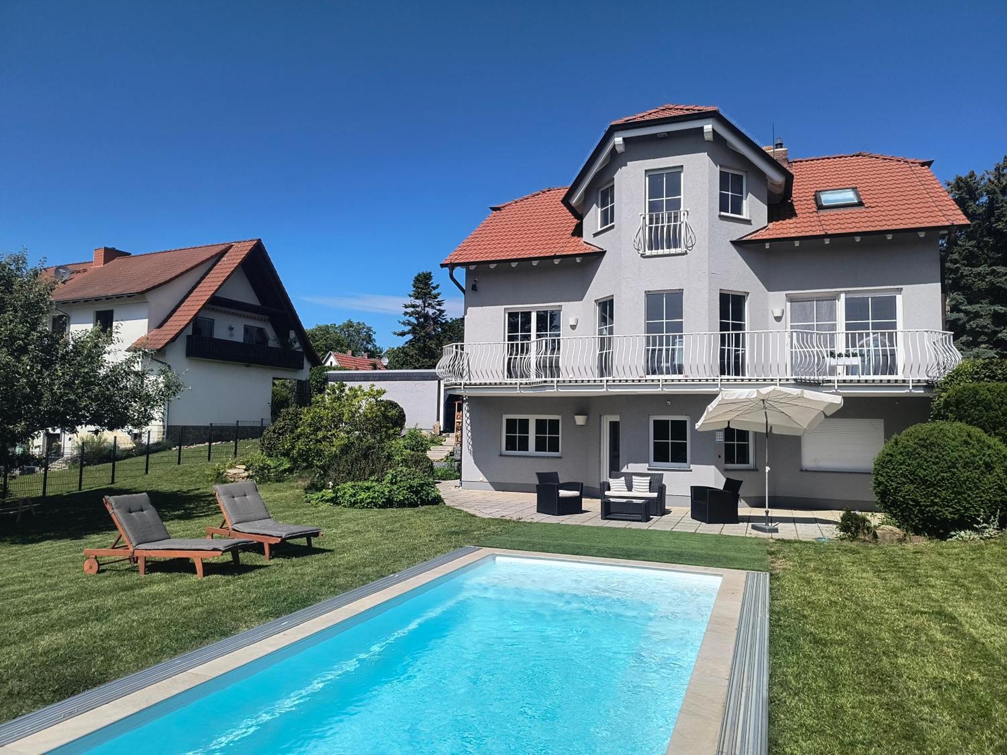 Idyllische Lage Im Sueden Erfurts Apartment Bagian luar foto